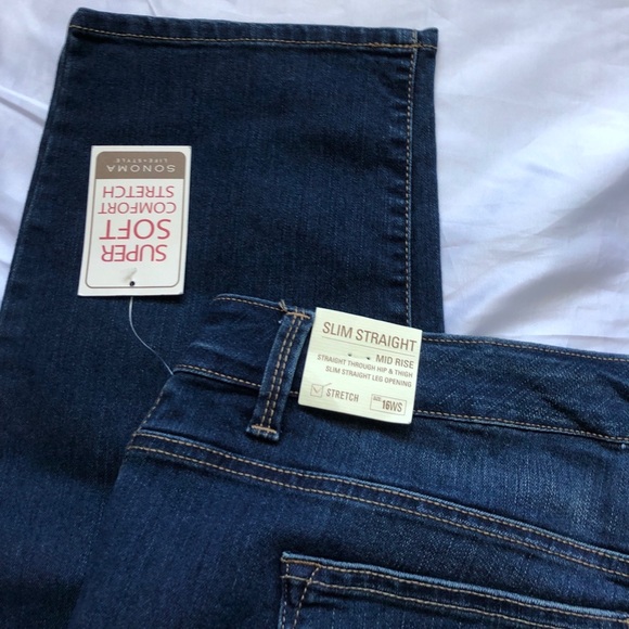 NWT Sonoma Stretch jeans Size 16WS - Picture 8 of 8